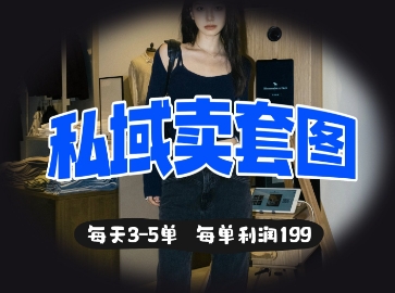 私域卖套图每天3-5单,每单利润99-笑笑轻创