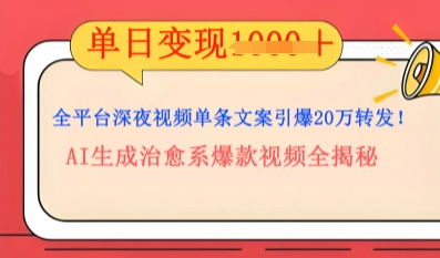 全平台深夜文案新风口:DeepSeek生成百万播放量金句,治愈系内容涨粉速度快4倍-笑笑轻创
