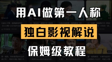 用AI做第一人称独白影视解说,手把手教学,保姆级教程-笑笑轻创